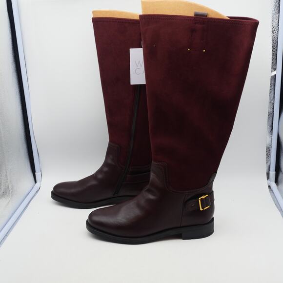 NEW Franco Sarto Women's 8.5 Merina Knee High Boot WIDE CALF Castagno Brown - Picture 5 of 13